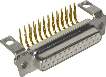 HARTING - D-Sub 25-pole MinD ANG female hole nut M