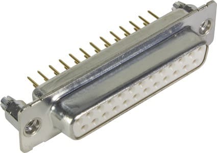 HARTING - D-Sub 25-pole MinD STR female BL nut M3