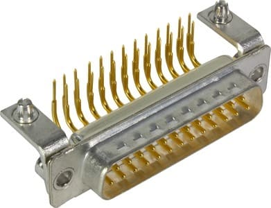 HARTING - D-Sub 25-pole MinD ANG male BL nut M3 PL