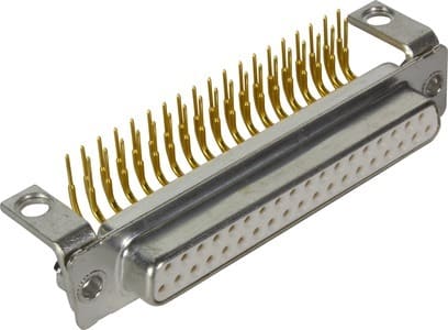 HARTING - D-Sub 37-pole MinD ANG female hole nut M