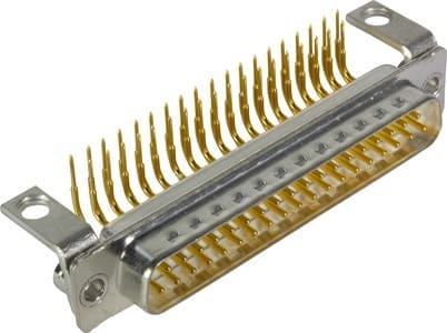 HARTING - D-Sub 37-pole MinD ANG male hole nut M3