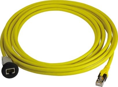 HARTING - har-port RJ45 Cat.6, WDF 0,15m schwarz