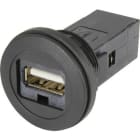 HARTING - har-port USB 2.0 A-A , WDF schwarz