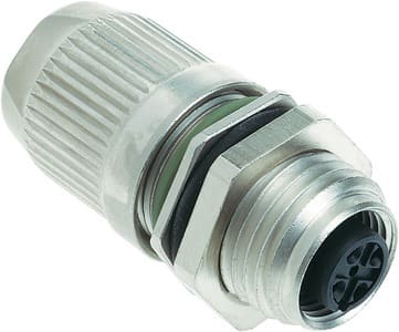 HARTING - WDF M12-crimp gesch. B-kod, Bu , 5pol.