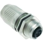 HARTING - WDF M12-crimp gesch. B-kod, Bu , 5pol.