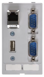 HARTING - Dateneinsatz (RJ45,USB,2XSUB-D9,mm)