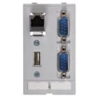 HARTING - Dateneinsatz (RJ45,USB,2XSUB-D9,mm)