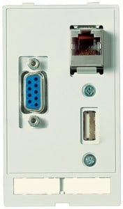 HARTING - Dateneinsatz (USB,RJ45,SUB-D9,f-m)