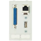 HARTING - Dateneinsatz (USB,RJ45,SUB-D25,f-m)