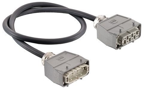 HARTING - Han 6 HsB UL2237 top entry 2-Lever 1,0m