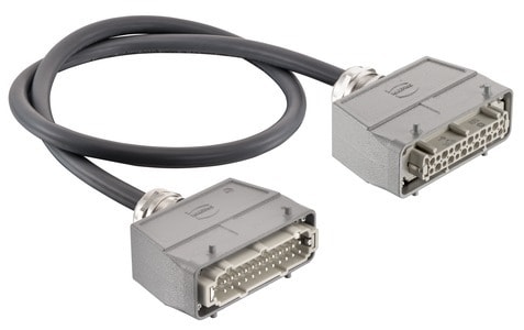 HARTING - Han 24 E UL2237 top entry 2-Lever 1,0m