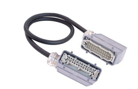 HARTING - Han 24 E UL2237 side entry 2-Lever 2,0m