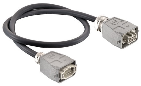 HARTING - Han 6 E UL2237 top entry 1-Lever 1,0m