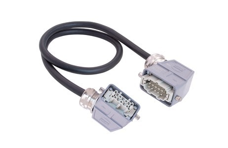 HARTING - Han 10 E UL2237 side entry 2-Lever 2,0m