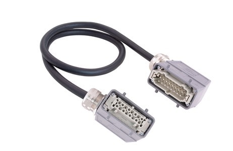 HARTING - Han 16 E UL2237 side entry 2-Lever 1,0m