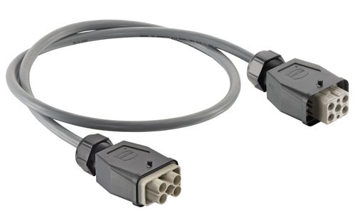HARTING - Han Q 4/2 UL2237 top entry 1-Lever 1,0m