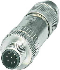 HARTING - M12-M 8-polig Stift / A-cod
