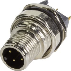 HARTING - PCB receptacle male back A-cod 4-pole