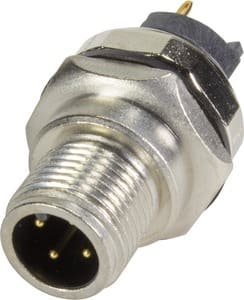 HARTING - PCB receptacle male front A-cod 4-pole
