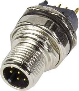 HARTING - PCB receptacle male back A-cod 8-pole