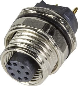 HARTING - PCB receptacle female back A-cod 8-pole