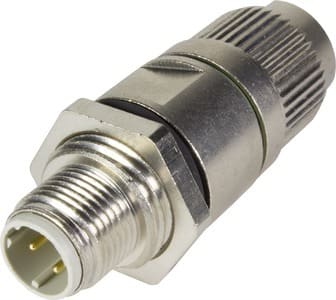 HARTING - WDF M12 IDC gesch. D-kod. 4pol. Stift