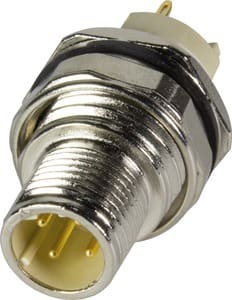 HARTING - PCB receptacle male back D-cod 4-pole