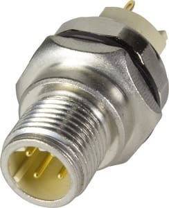 HARTING - PCB receptacle male front D-cod 4-pole