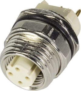 HARTING - PCB receptacle female back D-cod 4-pole