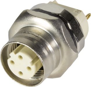 HARTING - PCB receptacle female front D-cod 4-pole