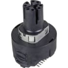 HARTING - M12 transf. 1000BASE-T x STR with PoE+