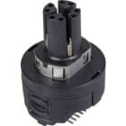 HARTING - M12 transf. 10GBASE-T x STR with PoE+