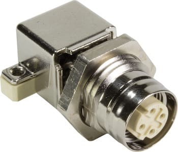 HARTING - M12 PCB female D-coded angled IP20
