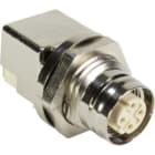 HARTING - M12 PCB female D-coded angled IP67