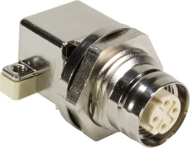 HARTING - M12 PCB female D-coded angled IP67