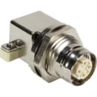 HARTING - M12 PCB female D-coded angled IP67
