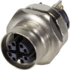HARTING - M12 Cat6A receptacle angl. female front