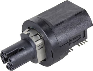 HARTING - M12 transf. 1000BASE-T x ANG w/o PoE