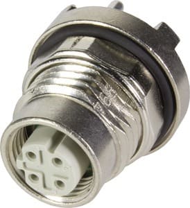 HARTING - Gerätebuchse M12-D-kod. IP67 ger.4pol.