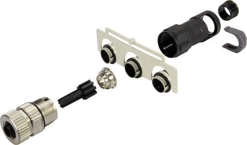 HARTING - M12-L fem. 5p A-cod. with conduit M17x1