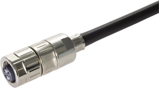 HARTING - M12 SD fem D-cod 4-pole crimpflange