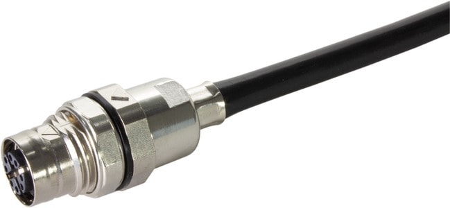 HARTING - M12 PFT SD F D-cod 4-pole crimp flange