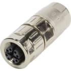 HARTING - M12 slim female crimp 8 pol X cod