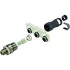 HARTING - M12-L male 4-p D-cod. with conduit M17x1