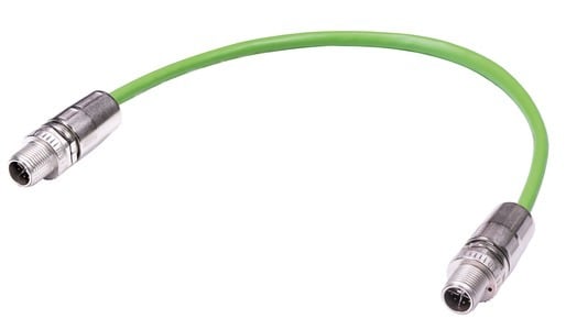 HARTING - M12 X-cod st/st m/m PUR Green 10m