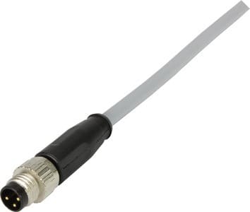 HARTING - M8 Cable Assembly 3-poles st/- m/- 0,5m