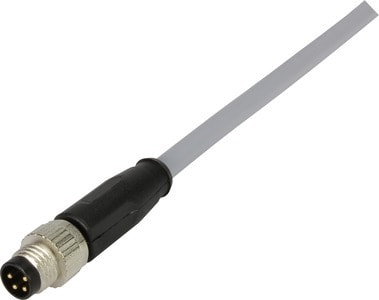 HARTING - M8 Cable Assembly 4-poles st/- m/- 0,5m