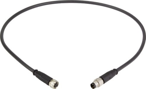 HARTING - M8 Cable Assembly 3-poles st/st f/m 0,5m