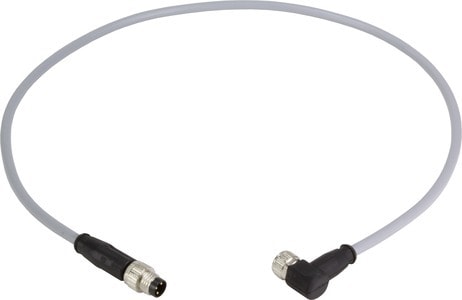 HARTING - M8 Cable Assembly 3-poles an/st f/m 1,0m