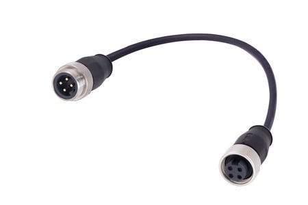 HARTING - 7/8 Cable Assembly 4-pole st/st f/m 2,0m